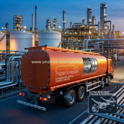 SINOTRUK 400Hp Oil Transport Tanker  High-Performance Option for All Oil Delivery Needs