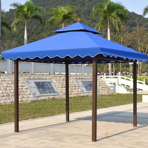 Синяя ткань алюминиевая палатка с навесом 500 кг