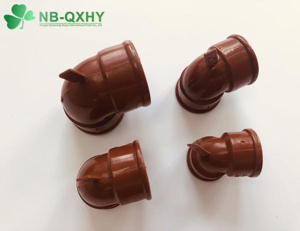 Round Head Code Pn16 Pph Red Plumbing Fitting Pipe Elbow 90 Degree Elbow for Sale