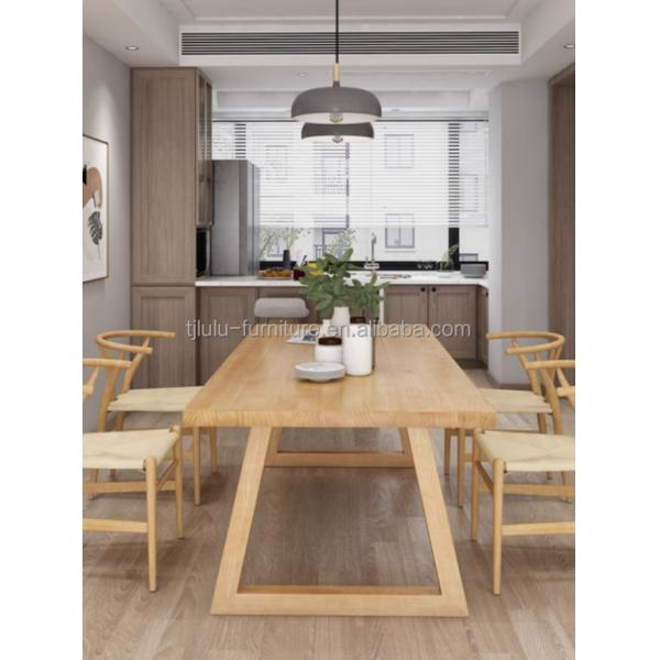 Modern Solid Wood Dining Table Furniture Set for Dining Room and Kitchen L120*W70*H75CM