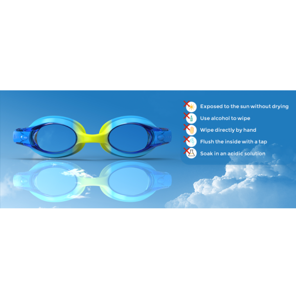 Kids Anti-Fog Waterproof Swimming Goggles with UV Protection for Safe Swim Eye Glasses