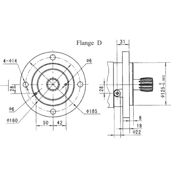 Low Speed High Torque Orbital Motor Geometric Displacement 201.4 Cm3