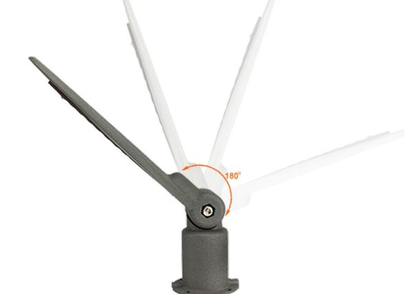escudo IP65 duro rotatable impermeável exterior das luzes de rua do diodo emissor de luz de 200W 20000lm 695X235X97mm para a fábrica