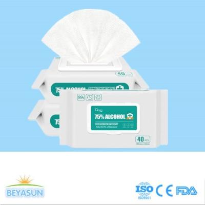 75% Alcohol Hand Disinfectant Disposable Wet Wipes For Daily Home Anti Virus