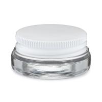 7 ml de recipiente de concentrado de tampa de alumínio branco 7 ml de frasco de vidro recipiente personalizado
