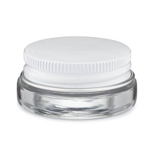 7ML White Aluminum Cap Concentrate Container 7ml Glass Jar Custom Container