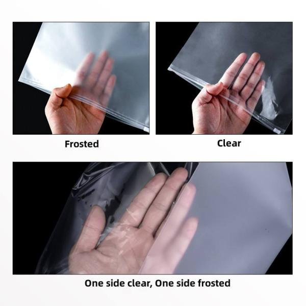 Flexible CPE Zipper Bag Dustproof Clothing Packaging Bags For Shipping