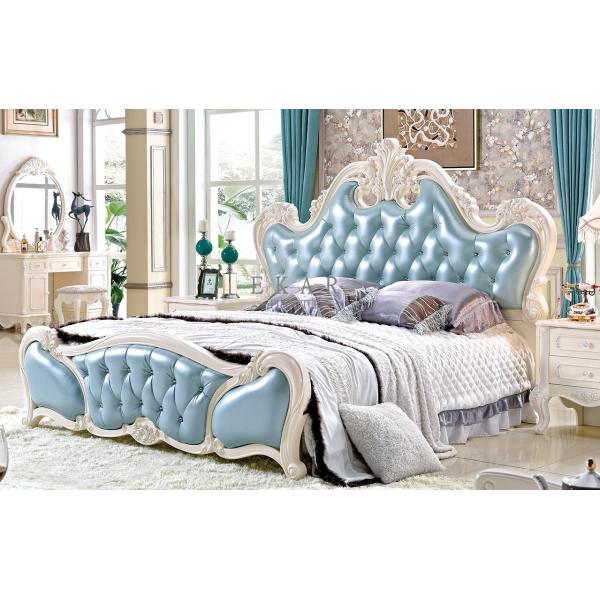 Luxury Classic European Set Antique King Size Bed
