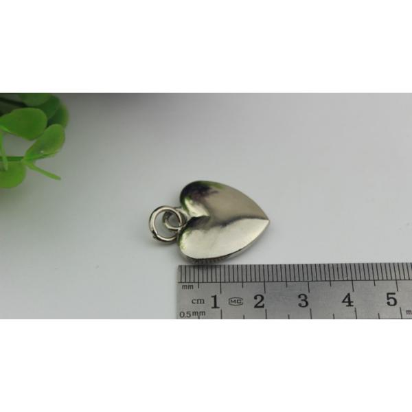 20mm Small love heart shape nickel color metal handbag hanging ornament