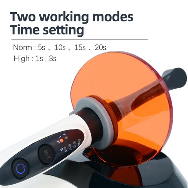 Облегченный зубоврачебный леча свет - голубой высокий зуб интенсивности нормы леча лампу