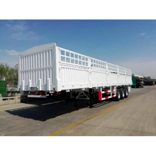 1 40 Tons 4 Axles Steel Bike One Wheel Caged Tipper Box Van Fence Container Cargo Trailer