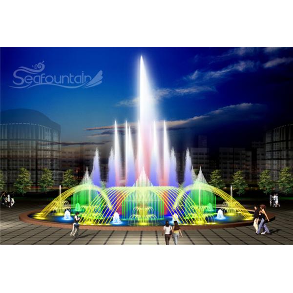 Música de baile Fuente de agua de bomba inoxidable