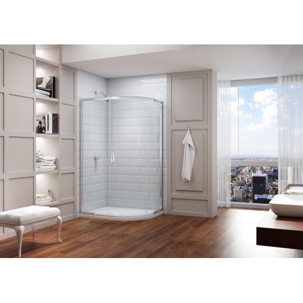 Baño cromado Puerta corredera de granero Seguridad Sala de ducha de vidrio templado Privacidad personalizada Puertas de cristal de ducha 3600mm × 18000mm