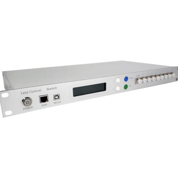 FITL Rack Mount 1x32 Fiber Optical Switch With RJ45 Ethernet Remote Management