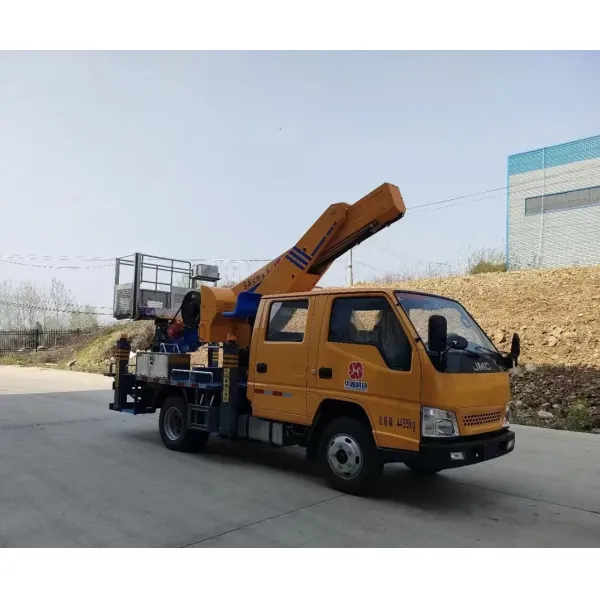 21m Bucket Hydrulic Lift Working Ladder Lifting Pickup Crane Cherry Picker Manlift Pallet Work Transport Aerial Platform Mounted Truck High-Altitude Operation