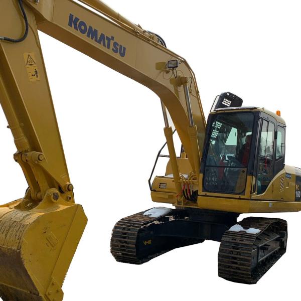 Excavating 22 tons of durable hydraulic track type PC Komatsu 220 second-hand excavator at a low price and selling well