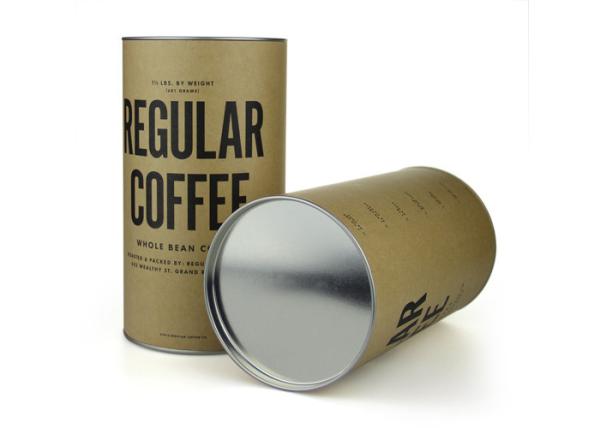 Latas compostas de papel de empacotamento do vinho do produto comestível com a tampa móvel do metal