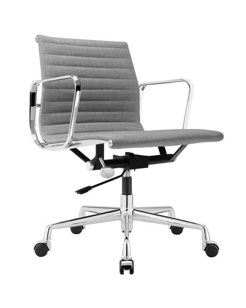 Chromed Aluminum Lifting Conference Chair / Colored Low Back Office Chair