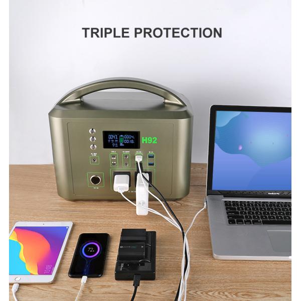 Almacenamiento de energía portátil al aire libre de Ion Battery 1.5kw del litio de la fuente de alimentación