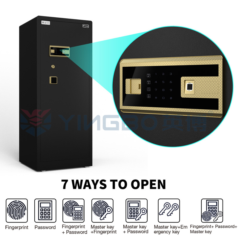 Electronic Jewelry Safe Box With Biometric Fingerprint Lock For Retailers Distributors