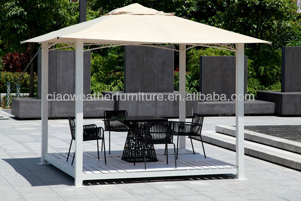 Modern Black Rattan Balcony Furniture Waterproof Outdoor Table Chair Set