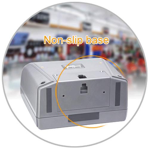Black Omnidirectional Laser Barcode Scanner 5 Mil Optical Resolution 32 Bit CPU