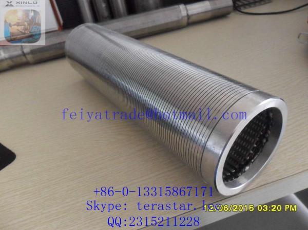 STAINLESS STEEL WELL SCREEN TUBE / DEWATERING WELL SCREEN PIPE /  WEDGE WIRE JOHNSON WELL SCREENS / V WIRE SCREENS