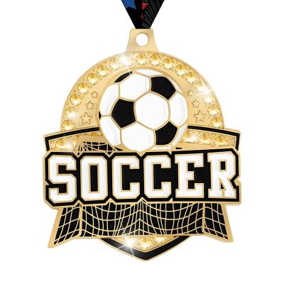 Medalhas de Premiação de Futebol de Aço em Reboco Personalizadas para Grandes Compras