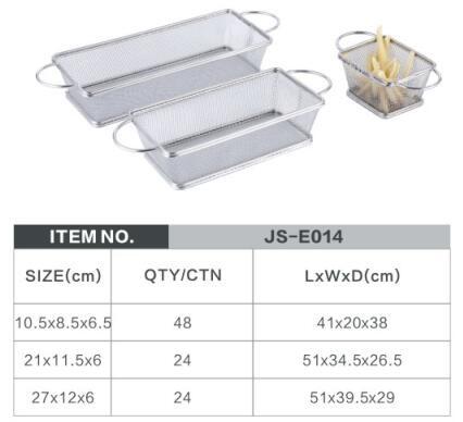 Premium stainless steel wire mesh french fries preserve strainer small deep frying basket