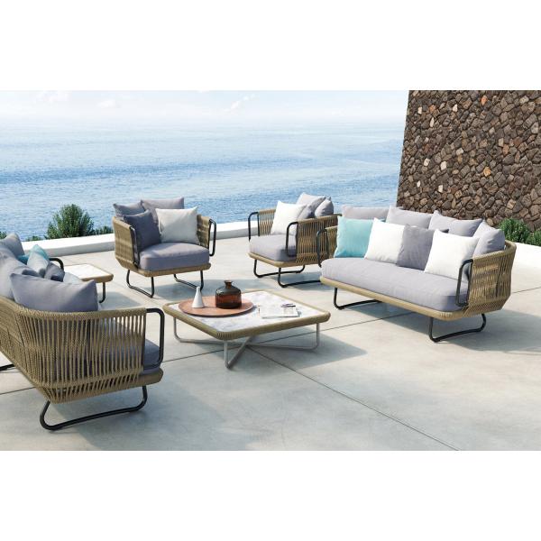Courtyard Furniture High End Rattan Outdoor Furniture for Modern Luxury Sofa Set