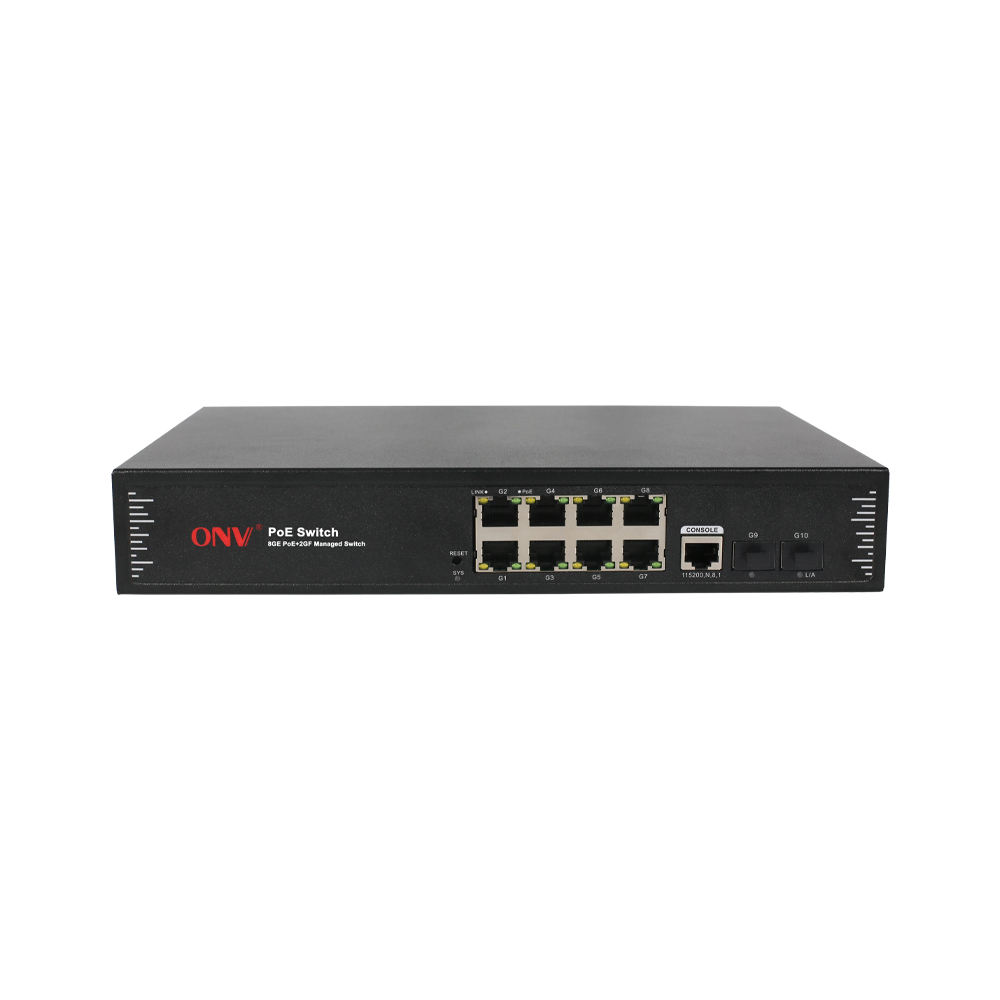 10 Port Gigabit Managed PoE Switch With 30W Per Port And 20Gbps Switching Capacity
