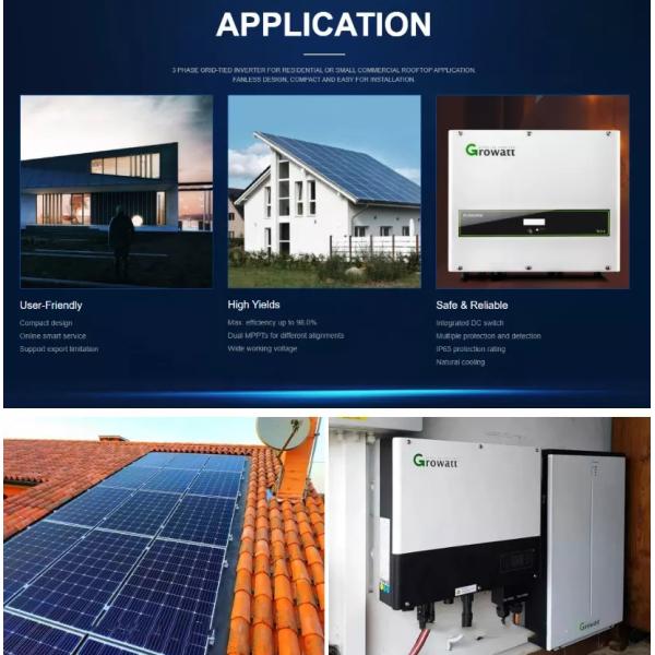 Mppt 6000 Watt Grid Tie Inverter 230v Grid Hybrid Solar Power Inverter With UPS