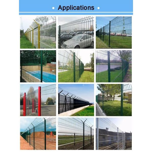 3D Bending Curved Metal Fence Panels Welded Wire Mesh