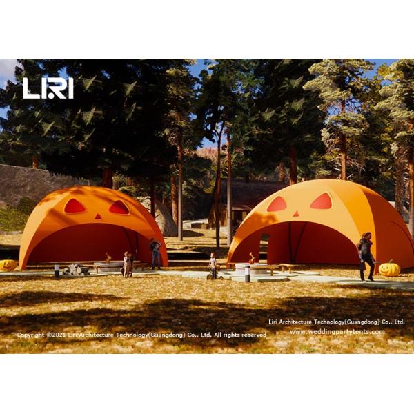 Crossover Dome Luxury Glamping Tents Supported By Four Corners Cross - Arch Shape