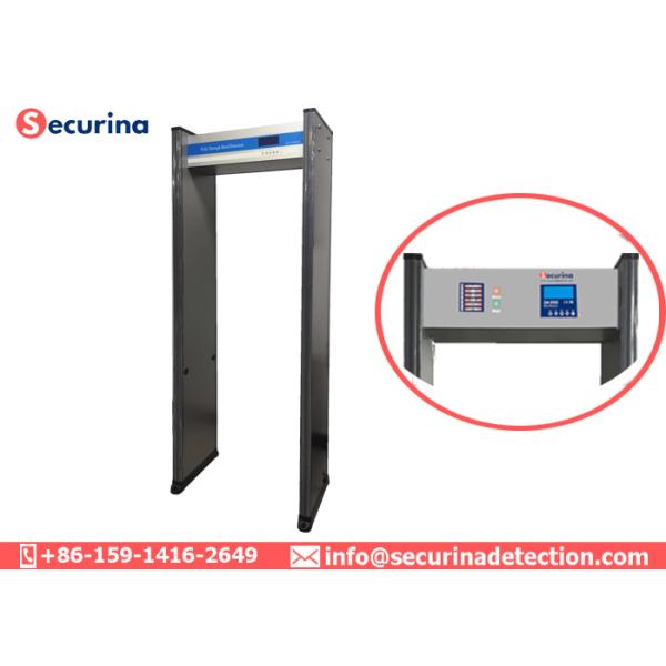 Promenade de porte d'alarme de sécurité par le scanner 15W 50/60Hz de corps de zones du détecteur de métaux 6