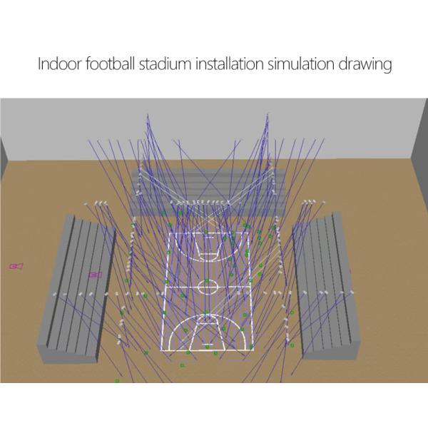 Теннисный корт светодиодное освещение стадиона 400W 600W 1000W для открытой лошадиной арены