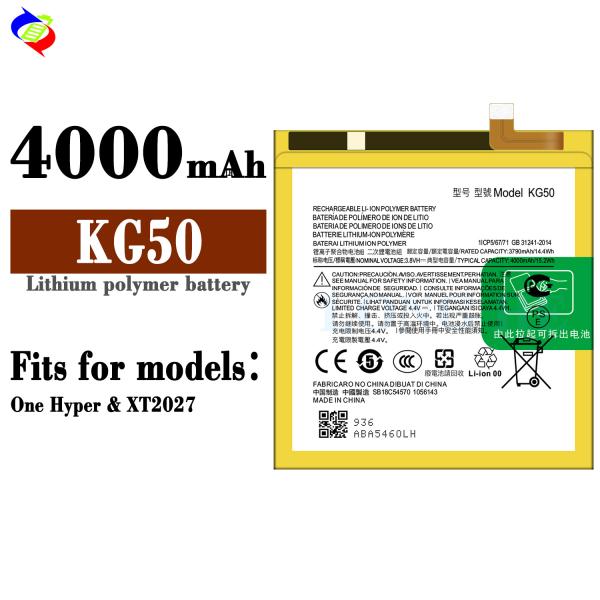 KG50 XT2027 4000mAh батарея для Motorola One Гипер долговечный источник питания
