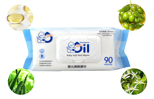 Младенец 90 листов мягкий влажный обтирает верхнюю часть сальто благоуханием Unscented свободную Hypoallergenic