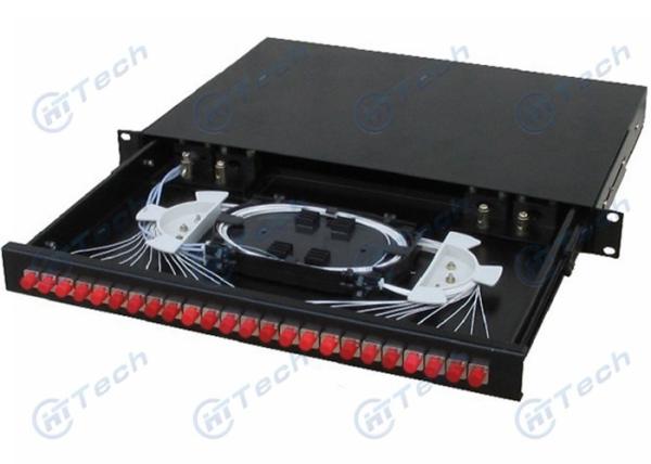 Unique Structure Fiber Optic Patch Panel 1U 12 Port SC 24 Cores ODF Wall Mounted