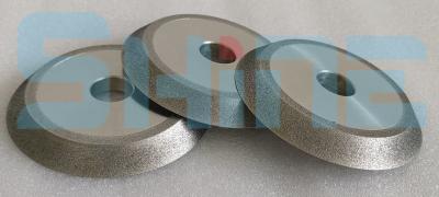 1V1 galvanizou a roda de moedura do CBN do diamante afila a borda 180mm para o carboneto de tungstênio