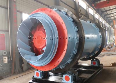 Secador de cilindro mineral da areia três do pó 15KW 10RPM 3.6×8m