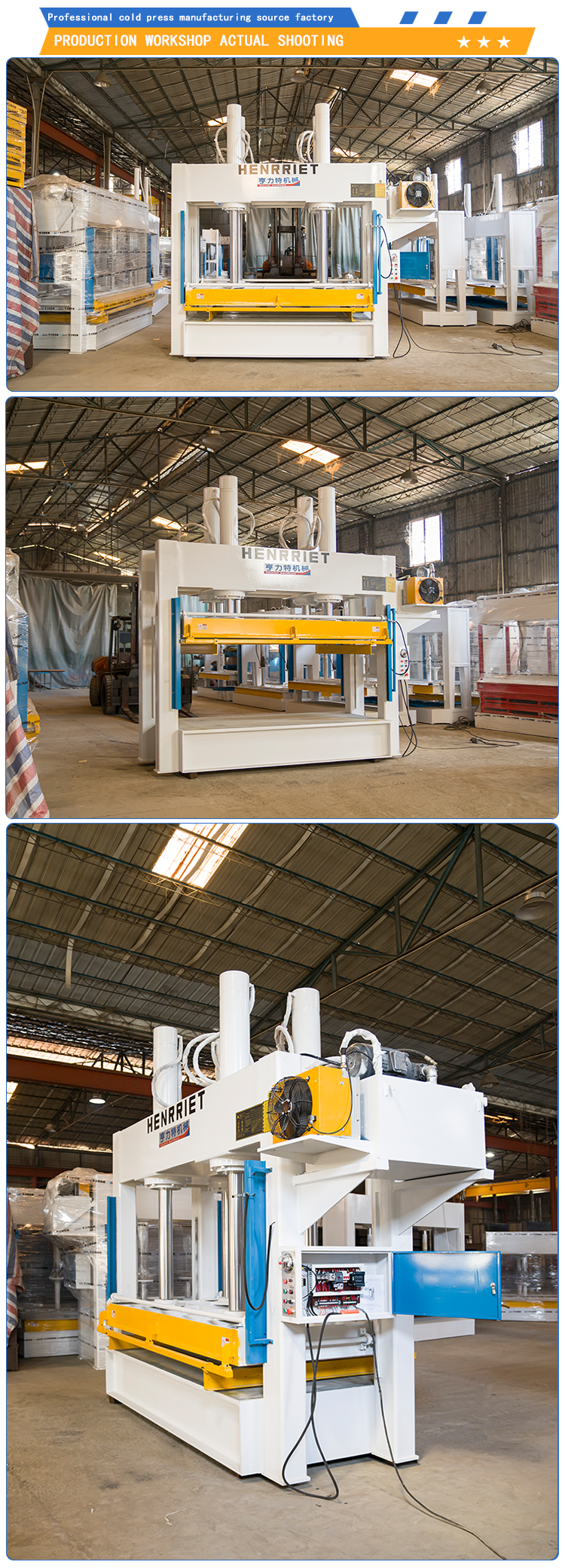 300T Max Pressure High Frequency Bending Laminating Machine with 3000x1500mm Work Platen for High-Frequency Dielectric Heating
