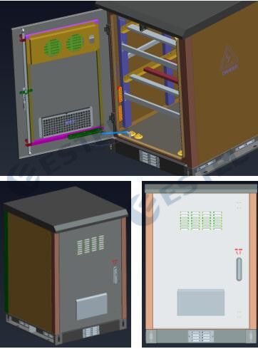 Шкафы и приложения SGCC 800×801×1150mm на открытом воздухе электрические