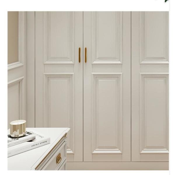 Шкаф шкафа шкафа дуба 3 дверей твердый деревянный белый с ящиками и аксессуаром