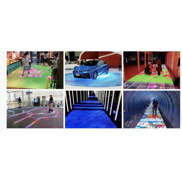 Indoor Outdoor P3.91 P4.81   P2.976 Full Color Interactive500*500mm  Led Dance Floor Display Screen
