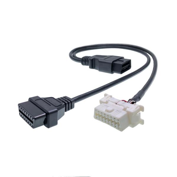 Vehicle OBD2 Y Cable OBD II Splitter OBD Extension Cable Y J1962 16 Pin Cable Male to Dual Female Cord Adapter for Toyota