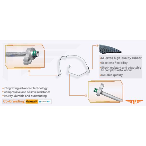 Citroen C2 C3 9680121580 Aluminum Discharge AC Hose Suitable For 02-09 1.4L