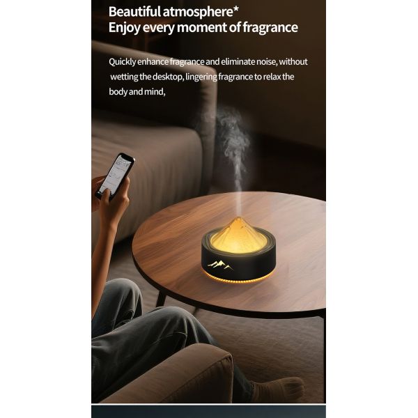 200ml Capacity Aroma Air Humidifier USB Powered Aroma Diffuser Machine With Night Light