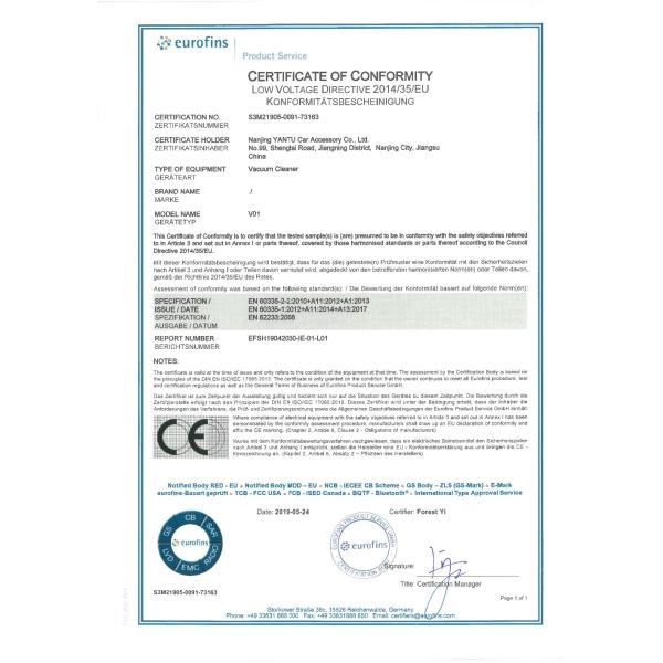 Powerful 8000PA 150W Handheld Car Wash Vacuum Cleaner Cordless Foldable and Rechargeable