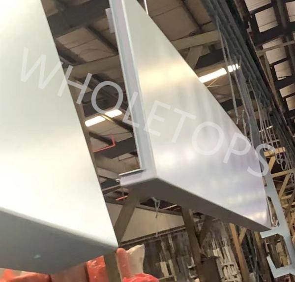 Non Toxic Curved Aluminum Panels With Profile Stiffeners Office Building Balustrade Decorative Cover